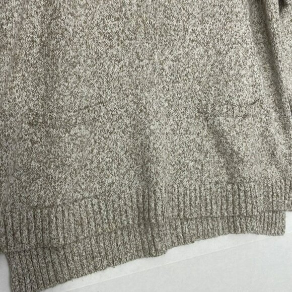 J. Jill Sweater with Pockets, Split High Low Hem, Beige / Tan, Large - Picture 4 of 9